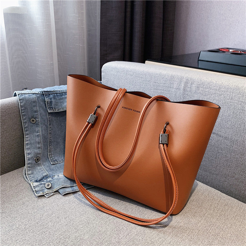 Soft Leather Texture Womens Tote Bag