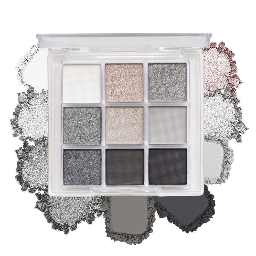 Black nine-pan eyeshadow palette