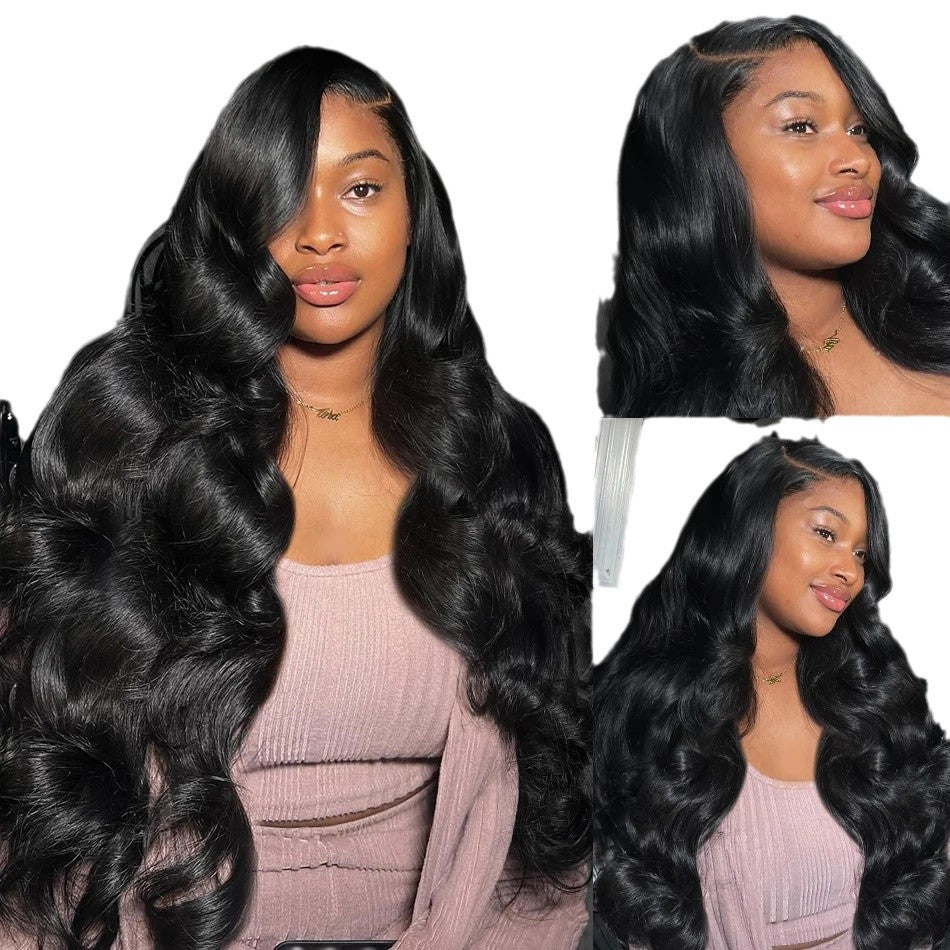 Brazilian Long Curly Synthetic Wig with Adjustable Lace