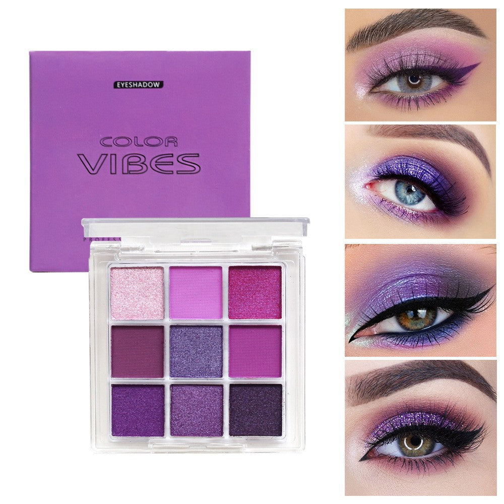 Black nine-pan eyeshadow palette
