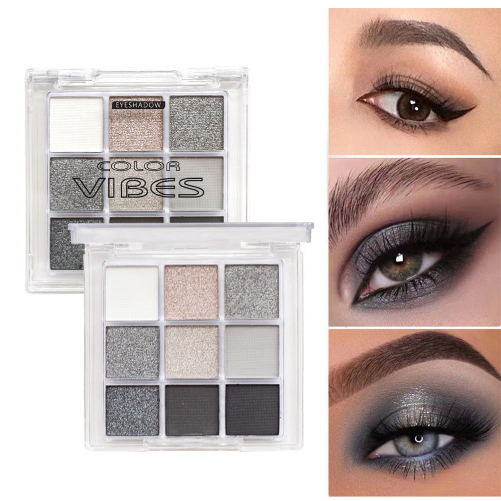 Black nine-pan eyeshadow palette