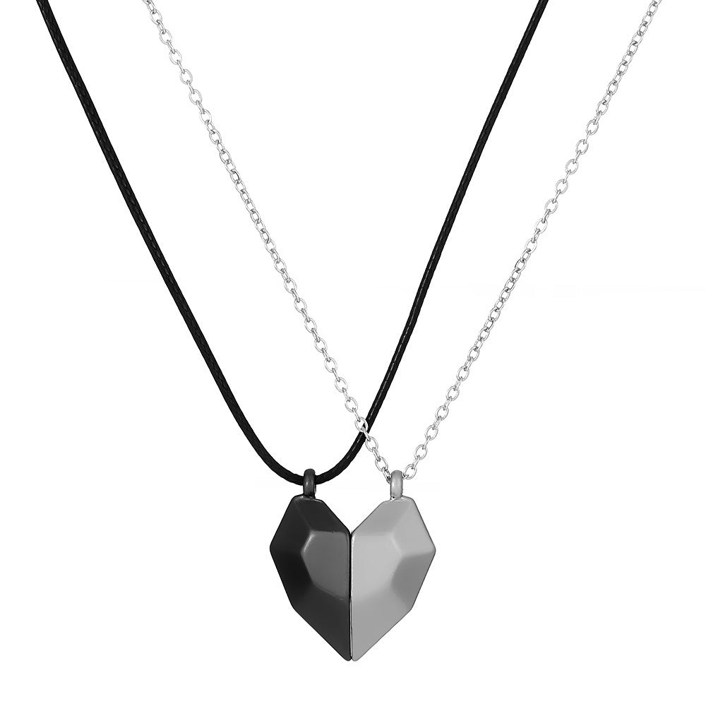 Sun Moon Couple Projection Necklace