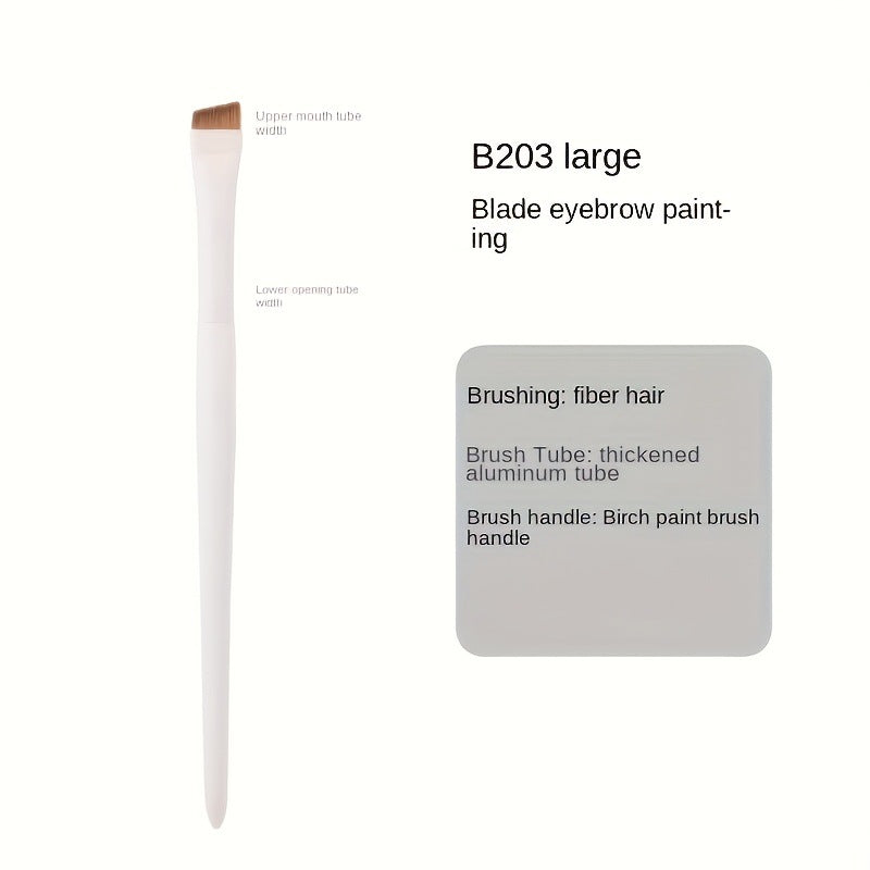 Porcelain White Eyeliner and Eyebrow Makeup Brushes