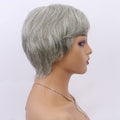 Grandma's grayish-brown wig