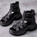 Women Fish Mouth Buckle Sandals Thick Sole