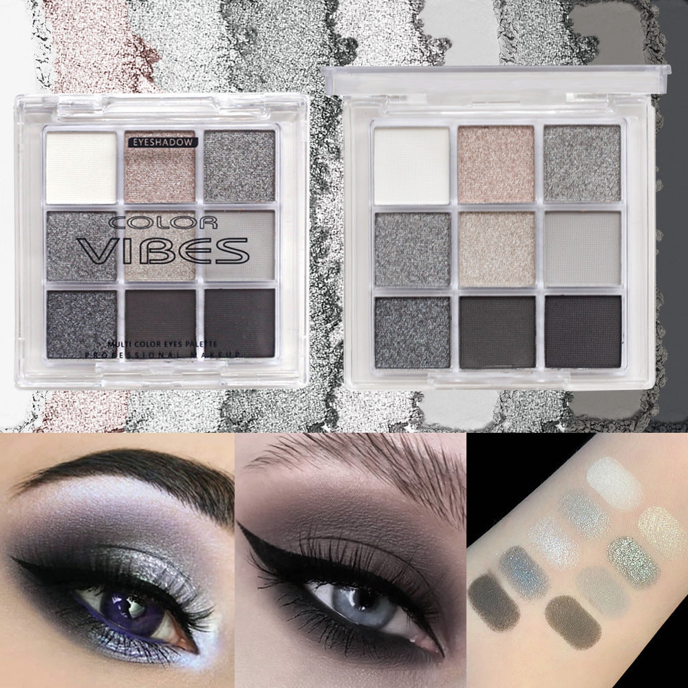 Black nine-pan eyeshadow palette