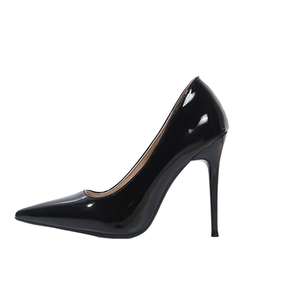 Womens Pointed Toe Stiletto Slip-On Heels