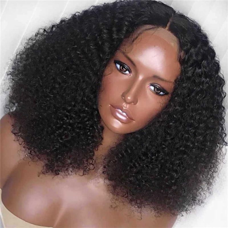 Black Synthetic Curly Hair Wig