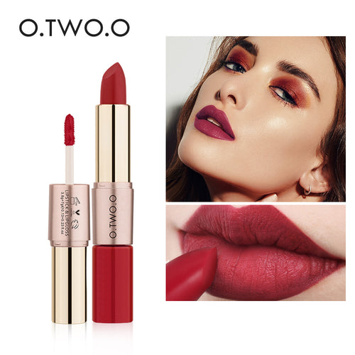 Dual Ended Lipstick Velvet Matte Lip Gloss