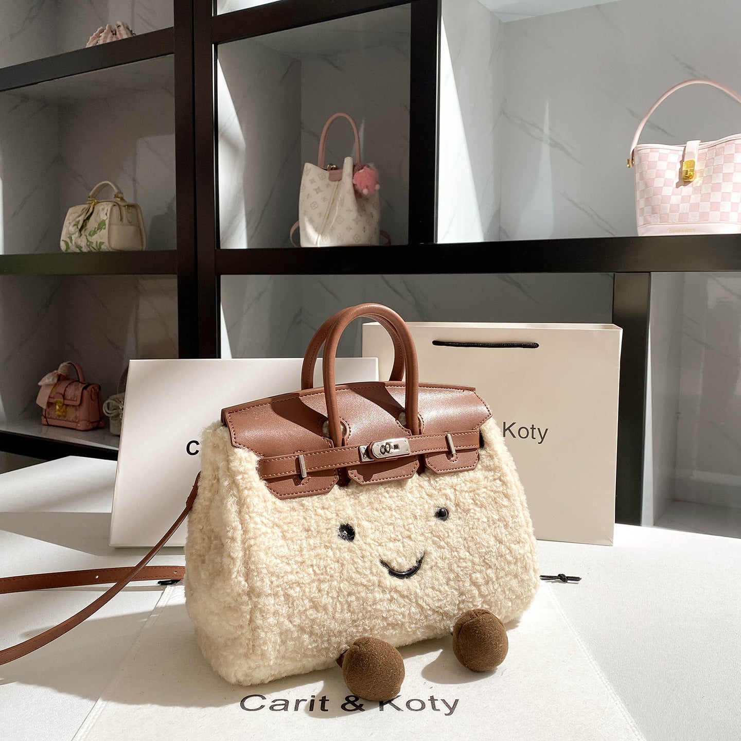 Cute Plush Mini Crossbody Bag