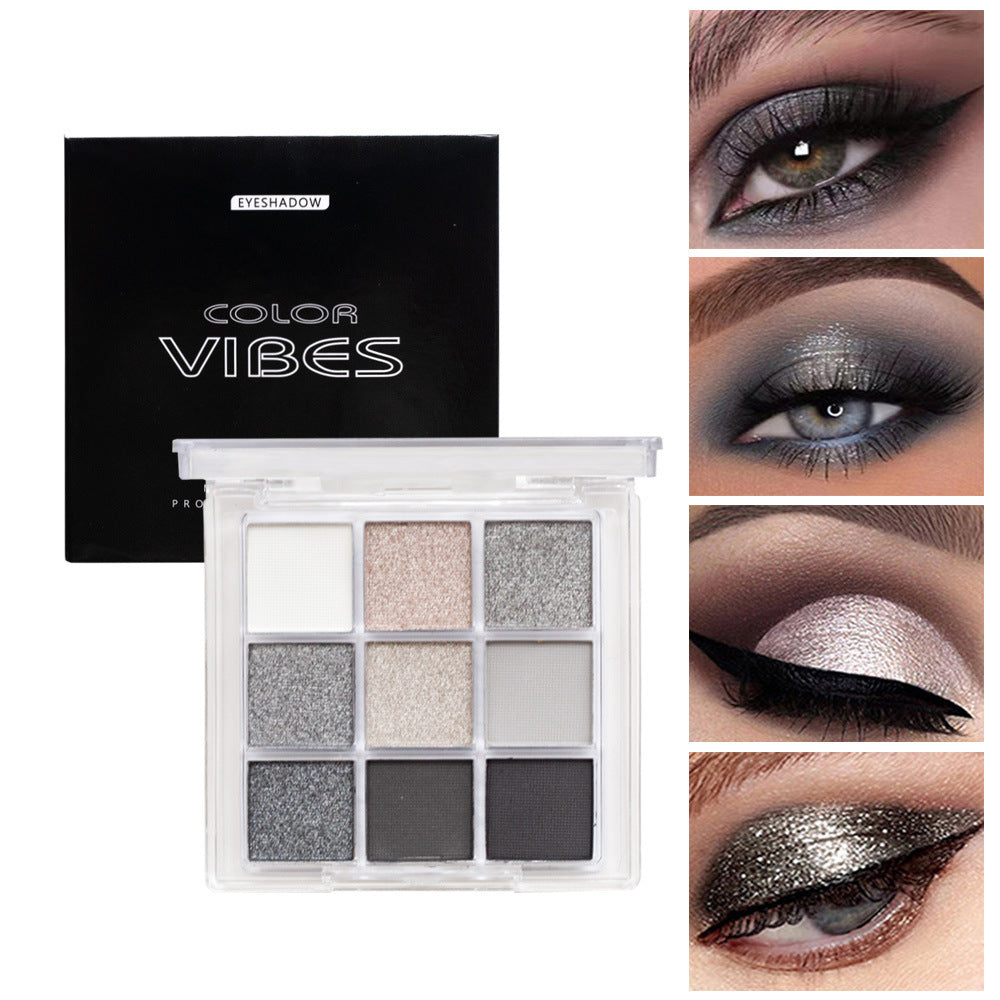 Black nine-pan eyeshadow palette