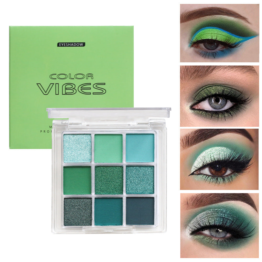 Black nine-pan eyeshadow palette