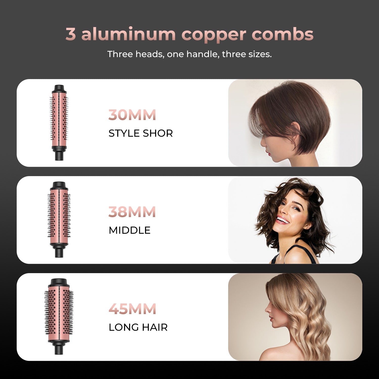 Automatic curling comb for wavy curls