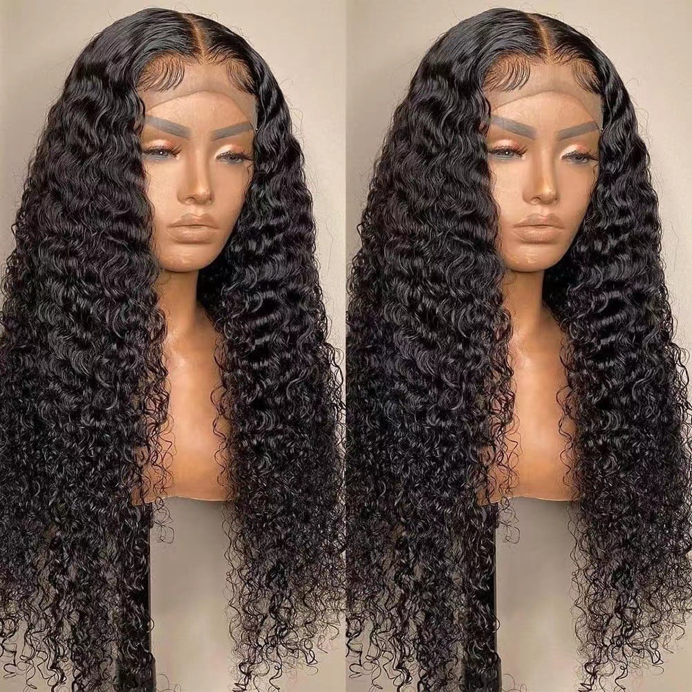 Long Curly Front Lace Synthetic Wig