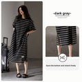 Pure cotton short-sleeved striped pajamas
