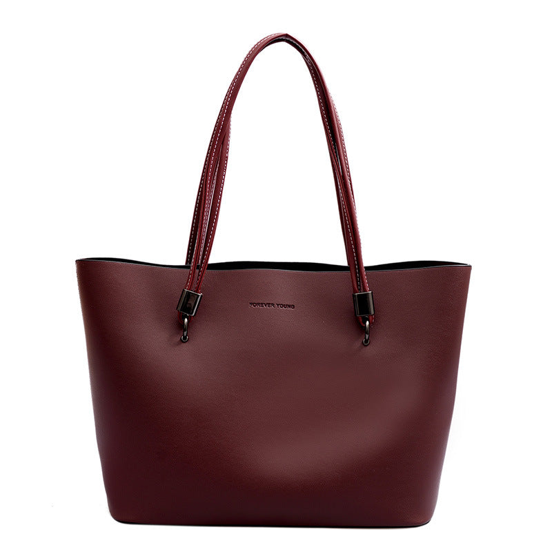 Soft Leather Texture Womens Tote Bag